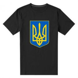 Мужская футболка премиум Герб неньки-України - PrintSalon