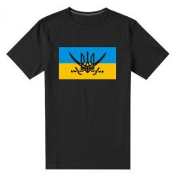 Мужская футболка премиум Герб та шаблі - PrintSalon