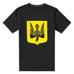Мужская футболка премиум Герб України сокіл - PrintSalon