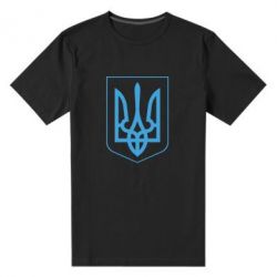 Мужская футболка премиум Герб України з рамкою - PrintSalon