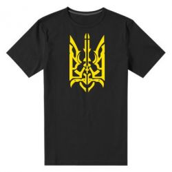 Чоловіча преміум футболка Герб з металевих частин - PrintSalon