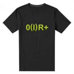 Мужская футболка премиум Группа крови (1)0+ - PrintSalon