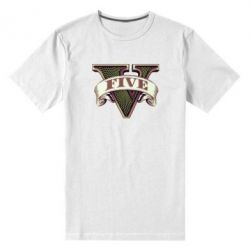 Мужская футболка премиум GTA 5 3D Logo - PrintSalon