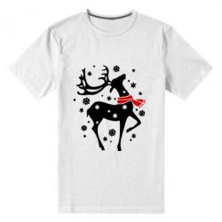 Мужская футболка премиум Happy Cristmas - PrintSalon