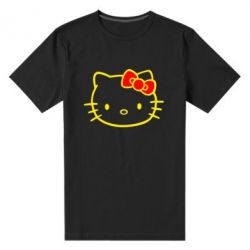 Мужская футболка премиум Hello Kitty logo - PrintSalon