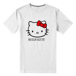 Мужская футболка премиум Hello Kitty-PrintSalon Мужская футболка премиум Hello Kitty