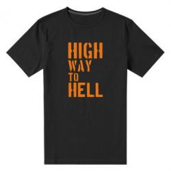 Чоловіча преміум футболка High way to hell - PrintSalon