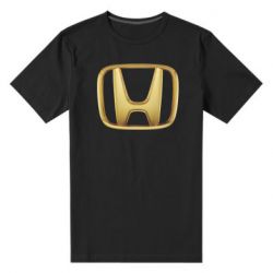 Мужская футболка премиум Honda Gold Logo - PrintSalon