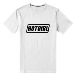 Чоловіча преміум футболка HOT GIRL - PrintSalon