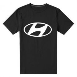 Мужская футболка премиум Hyundai logo - PrintSalon