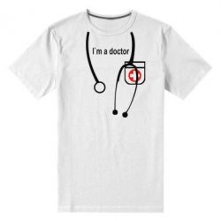 Мужская футболка премиум I'am a doctor - PrintSalon