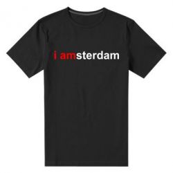 Мужская футболка премиум I amsterdam - PrintSalon