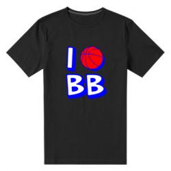 Чоловіча преміум футболка I love basketball
