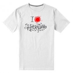 Мужская футболка премиум I love Habrahabr - PrintSalon