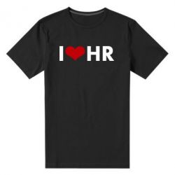 Мужская футболка премиум I love HR - PrintSalon
