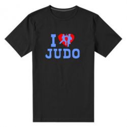 Мужская футболка премиум I love Judo - PrintSalon