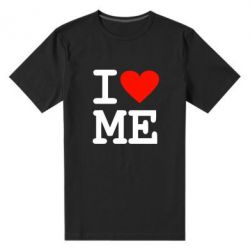 Мужская футболка премиум I love ME - PrintSalon