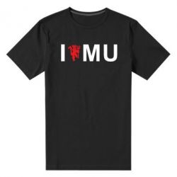 Мужская футболка премиум I love MU - PrintSalon