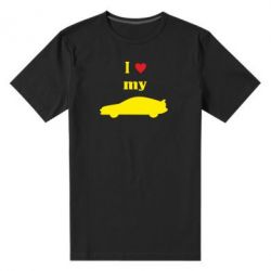 Мужская футболка премиум I love my car - PrintSalon