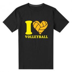 Чоловіча преміум футболка I love volleyball