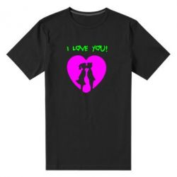 Мужская футболка премиум I love you - PrintSalon