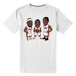 Мужская футболка премиум "James, Wade and Bosh" - PrintSalon