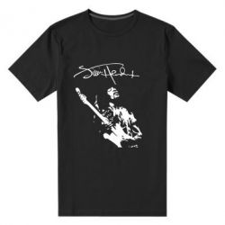 Мужская футболка премиум Jimi Hendrix афтограф - PrintSalon