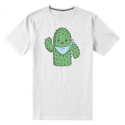 Мужская футболка премиум Кактус - PrintSalon