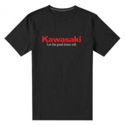 Мужская футболка премиум Kawasaki. Let the good times roll. - PrintSalon