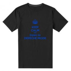 Мужская футболка премиум KEEP CALM and LISTEN to DEPECHE MODE - PrintSalon