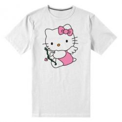 Мужская футболка премиум Kitty амурчик - PrintSalon