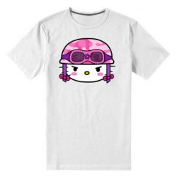 Мужская футболка премиум Kitty-вояка - PrintSalon