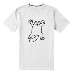 Мужская футболка премиум Кот-звезда