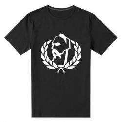 Мужская футболка премиум Козак у вінку - PrintSalon