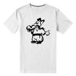 Чоловіча преміум футболка Козак з люлькою - PrintSalon