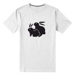 Мужская футболка премиум Кролики - PrintSalon