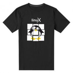 Чоловіча преміум футболка Linux pinguine - PrintSalon