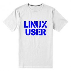 Мужская футболка премиум Linux User - PrintSalon