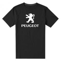 Мужская футболка премиум Логотип Peugeot - PrintSalon