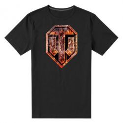 Чоловіча преміум футболка Логотип World Of Tanks "Розпечений метал" - PrintSalon