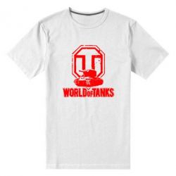 Чоловіча преміум футболка Логотип World Of Tanks - PrintSalon
