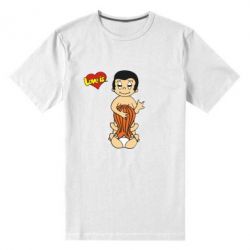 Мужская футболка премиум Love is... Sex :) - PrintSalon