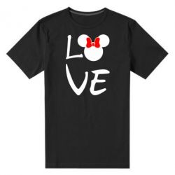 Мужская футболка премиум Love Mickey Mouse (female) - PrintSalon