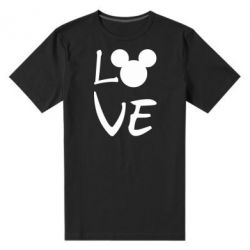 Мужская футболка премиум Love Mickey Mouse (male) - PrintSalon