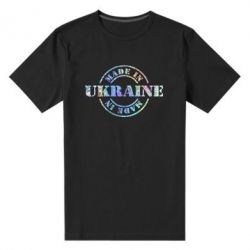 Мужская футболка премиум Made in Ukraine Голограмма - PrintSalon