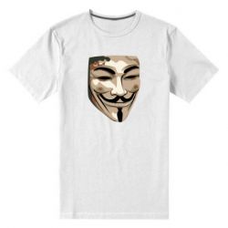 Мужская футболка премиум Маска Вендетта - PrintSalon
