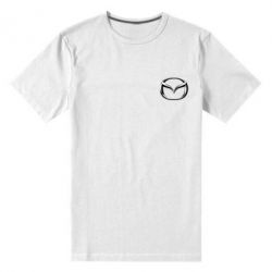 Мужская футболка премиум Mazda 3D Small Logo - PrintSalon