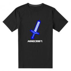 Мужская футболка премиум Меч Minecraft - PrintSalon