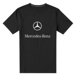 Мужская футболка премиум Mercedes Benz logo - PrintSalon