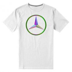 Мужская футболка премиум Mercedes Logo Art - PrintSalon